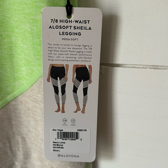 NWT Alo Yoga 7/8 High-Waist Alosoft Sheila Legging - Picture 7 of 7